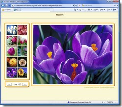 Thumbnail gallery with HTML iframe-s