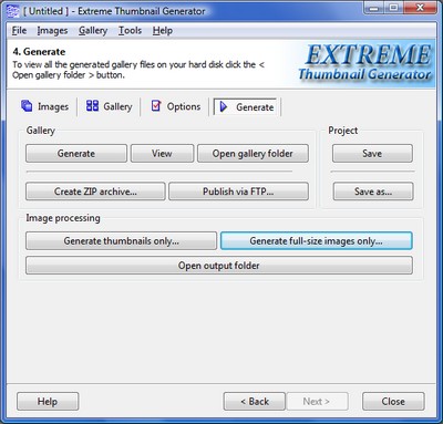 Batch image processing
