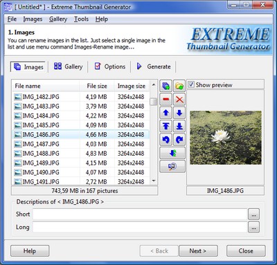 Image processing - select images